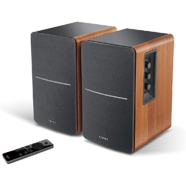 Edifier R1280DBs (Brown Color) 2.0 Active Bookshelf Speaker / 21W+21W RMS / Bluetooth, Optical, Coaxial and dual RCA inputs (Warranty 2years with Local Distributor BanLeong)