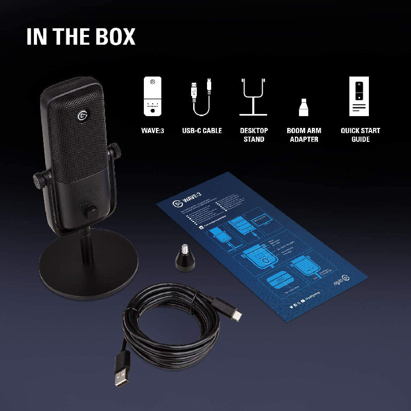 Elgato Wave:3 Premium Microphone & Digital Mixing Solution