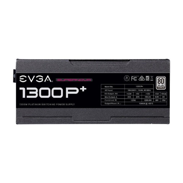 EVGA SuperNova 1300 P+ / 1300W 80+Platinum ATX Power Supply / 220-PP-1300-X3 (Warranty 10years with TechDynamic)