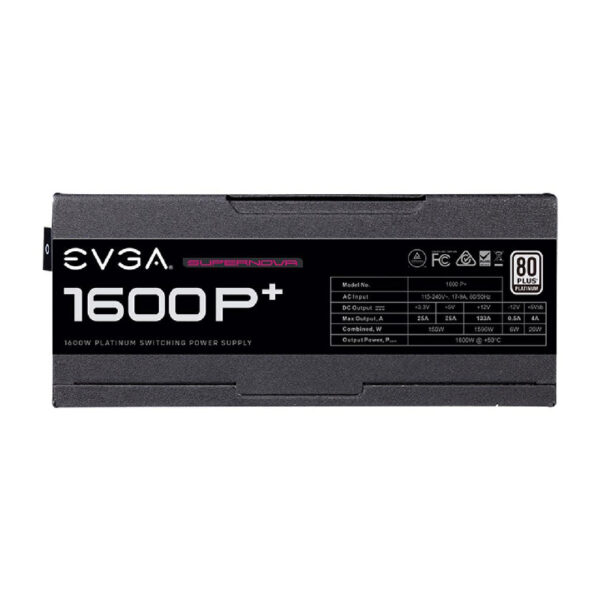 EVGA SuperNova 1600 P+ / 1600W 80+Platinum ATX Power Supply / 220-PP-1600-X3 (Warranty 10years with TechDynamic)