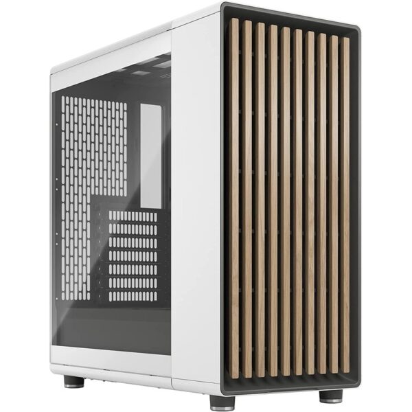 Fractal Design North TG Clear Tint ATX Tower Chassis – Chalk White : FD-C-NOR1C-04