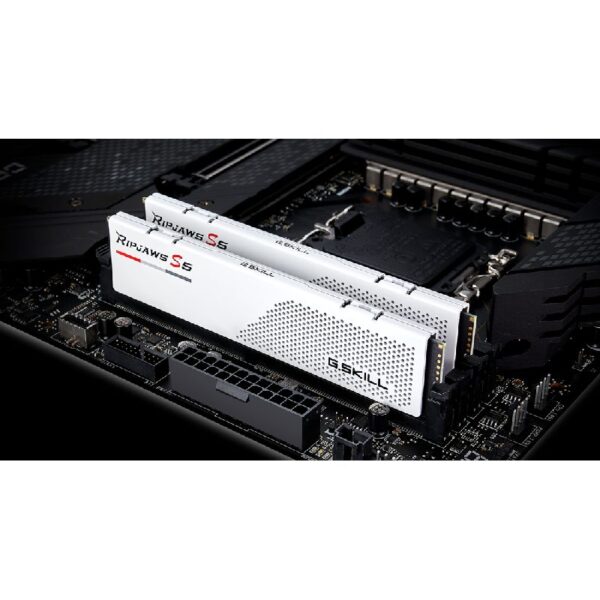 G.Skill Ripjaws S5 32GB – 2x16GB – DDR5 5600MHz CL36 Gaming RAM Kit – White : F5-5600U3636C16GX2-RS5W