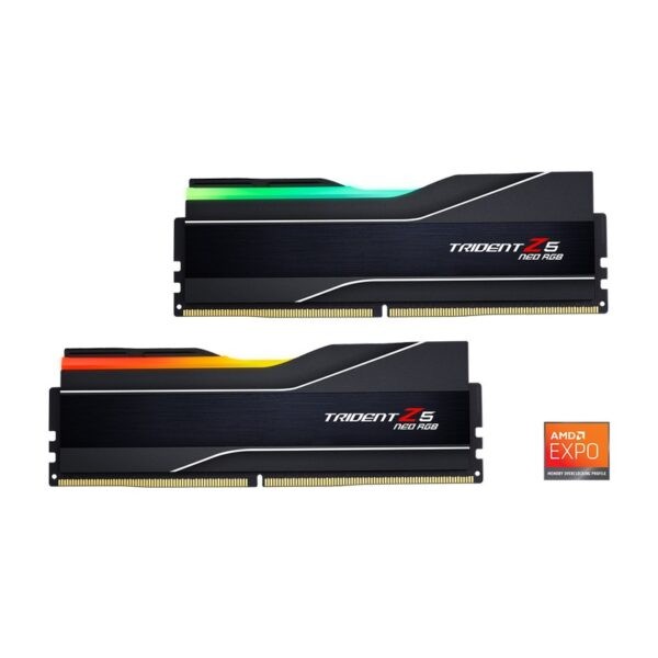 G.Skill Trident Z5 NEO RGB DDR5 32GB – 2x16GB – DDR5 5600MHz CL30 Gaming RAM Kit – F5-5600J3036D16GX2-TZ5NR