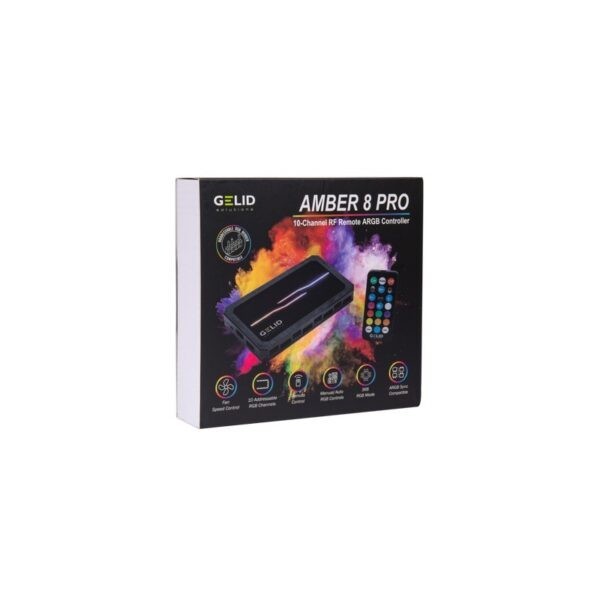 GELID Amber 8 PRO RF Remote ARGB Controller (support 8 PWM fans / 10 ARGB header)