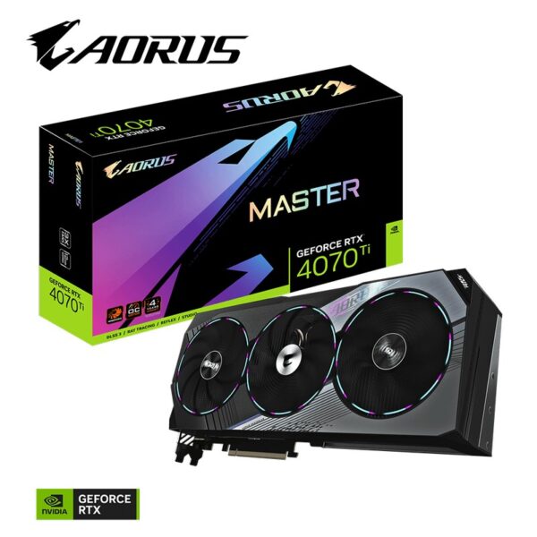 Gigabyte AORUS Geforce RTX 4070 Ti Master 12GB OC PCI-Express x16 Gaming Graphics Card – GV-N407TAORUS M-12GD