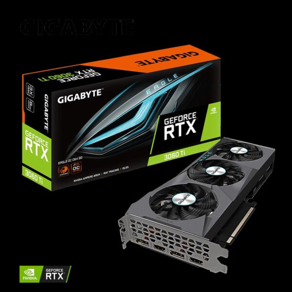 Gigabyte Geforce RTX 3060 Ti Eagle OC 8GB GDDR6X PCI-Express Gaming Graphics Card – GV-N306TXEAGLE OC-8GD