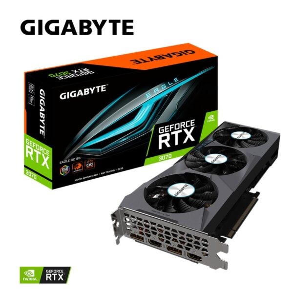 Gigabyte Geforce RTX 3070 Eagle OC 8GB PCI-Express x16 Gaming Graphics Card – N3070EAGLE OC-8GD