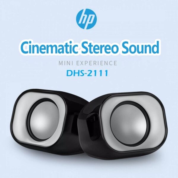 HP DHS-2111 Stereo Multimedia Speakers / 2x3W, USB powered, 3.5mm stereo jack connection
