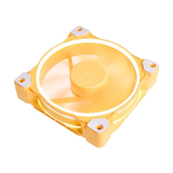 ID-Cooling ZF-12025-LY / 120mm Fan with White LED Ring – Lemon Yellow : ID-FAN-ZF-12025-LY (Warranty 3years with TechDynamic)