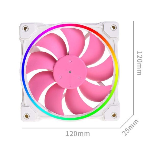 ID-Cooling ZF-12025-Pink ARGB 12cm Fan / 12mm fan / ID-FAN-ZF-12025-PINK (Warranty 1year with TechDynamic)