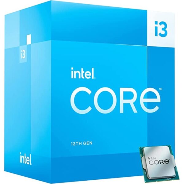Intel Core i3 13100 LGA1700 Box Processor / 13Gen (P-Core 4, E-core 0, Thread 8, Cache 12MB, P-core Base Clock 3.4GHz, Max Turbo 4.5GHz, Intel® UHD Graphics 730 embedded)