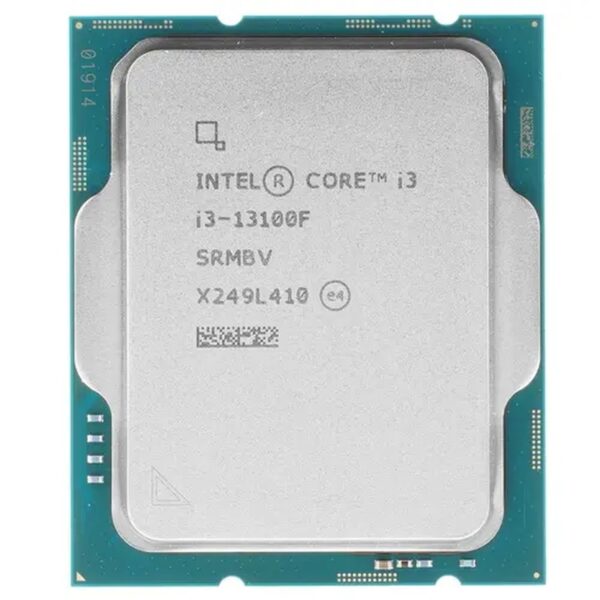 Intel Core i3-13100F LGA1700 Box Processor / 13Gen (P-Core 4, E-core 0, Thread 8, Cache 12MB, P-core Base Clock 3.4GHz, Max Turbo 4.5GHz, No Graphics embedded)