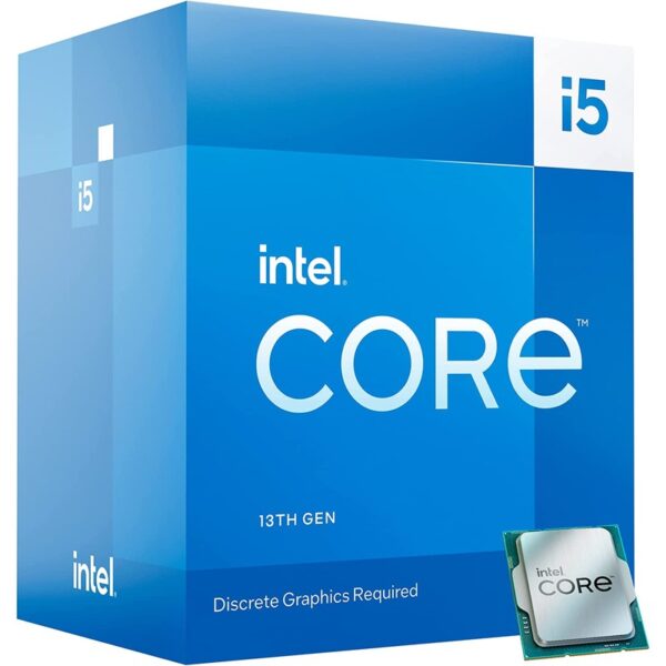 Intel Core i5 13400F LGA1700 Box Processor / 13Gen (P-Core 6, E-core 4, Thread 16, Cache 20MB, P-core Base Clock 2.5GHz, Max Turbo 4.6GHz, No Graphics embedded)