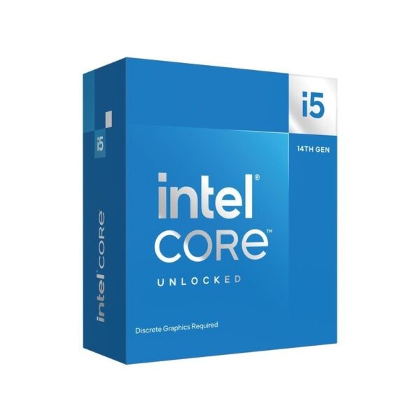 Intel Core i5 14600KF 14Gen LGA1700 Box Processor (P-Core : 6, E-core : 8, P-Base-Clock : 3.5GHz, Cache : 24MB, No embedded graphics, No thermal solution)