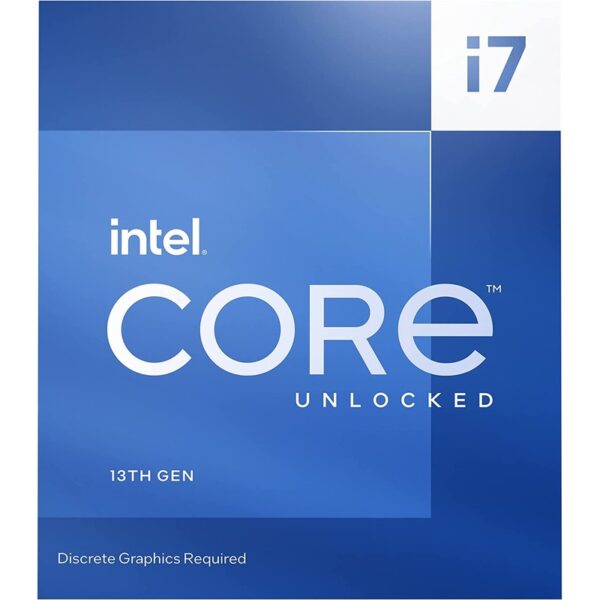 Intel Core i7 13700KF LGA1700 Box Processor / 13Gen / P-Core 8, E-core 8, Thread 24, Cache 30MB, P-core Base Clock 3.4GHz, Max Turbo 5.3GHz) / No Cooler