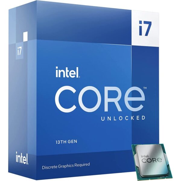 Intel Core i7 13700KF LGA1700 Box Processor / 13Gen / P-Core 8, E-core 8, Thread 24, Cache 30MB, P-core Base Clock 3.4GHz, Max Turbo 5.3GHz) / No Cooler (Warranty 3years with Intel SG)