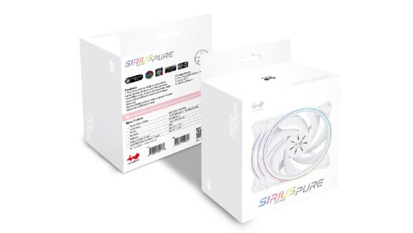 INWIN White Sirius Pure ASP120 3pieces 120mm Fan Kit (Warranty 2years with Avertek)