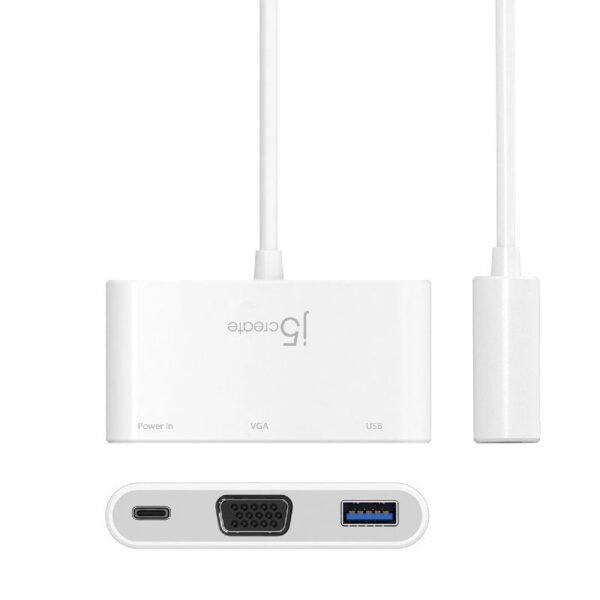 J5Create JCA378 USB Type-C to VGA & USB3.0 with Power Delivery (Warranty 2years with Local Distributor Digital HUB)