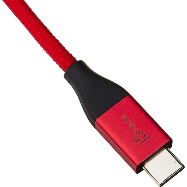 J5Create JUCX12R USB Type-C to Type-A Cable – Red