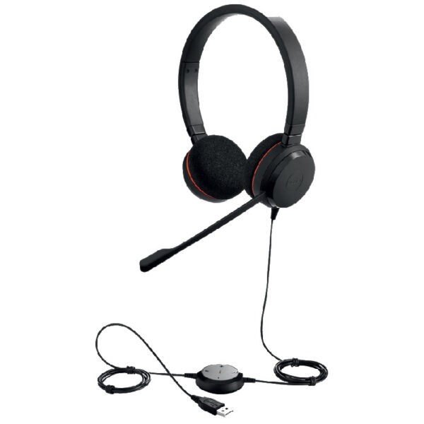 Jabra Evolve 20 Stereo MS Professional headset with easy call management and great sound for calls and music – 4999-823-109 (Warranty 2years with Jabra.sg)
