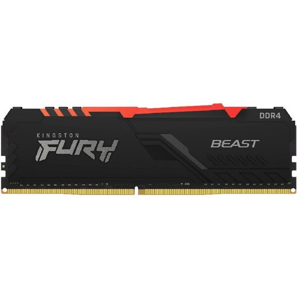 Kingston FURY BEAST RGB 16GB – 2x8GB – DDR4 3200MHz CL16 RGB RAM Kit – KF432C16BBAK2/16
