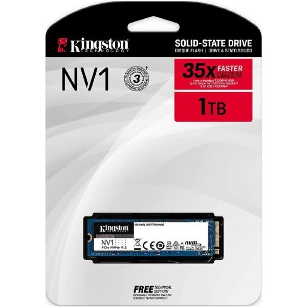 Kingston NV1 1TB / SNVS NVME M.2 SSD – SNVS/1000G (Warranty 3year with Convergent)