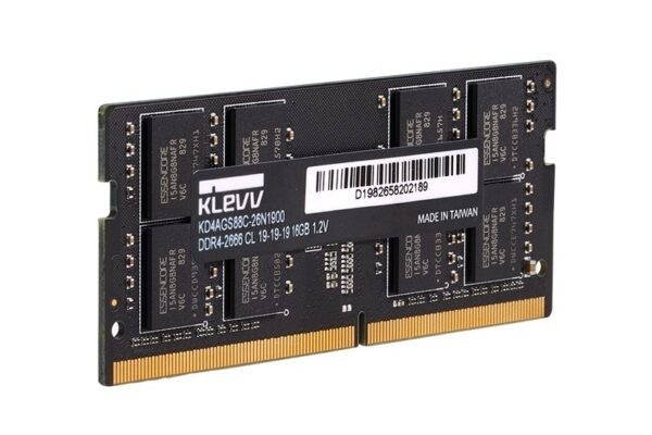 KLEVV 16GB DDR4 2666MHz CL19 Performance SODIMM Notebook / Mini PC RAM – KD4AGS88C-26N190A