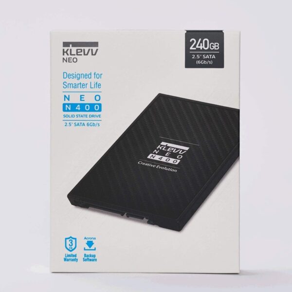 KLEVV NEO N400 240GB internal 2.5 inch SATA3 SSD – K240GSSDS3-N40 (Warranty 3years with TechDynamic)