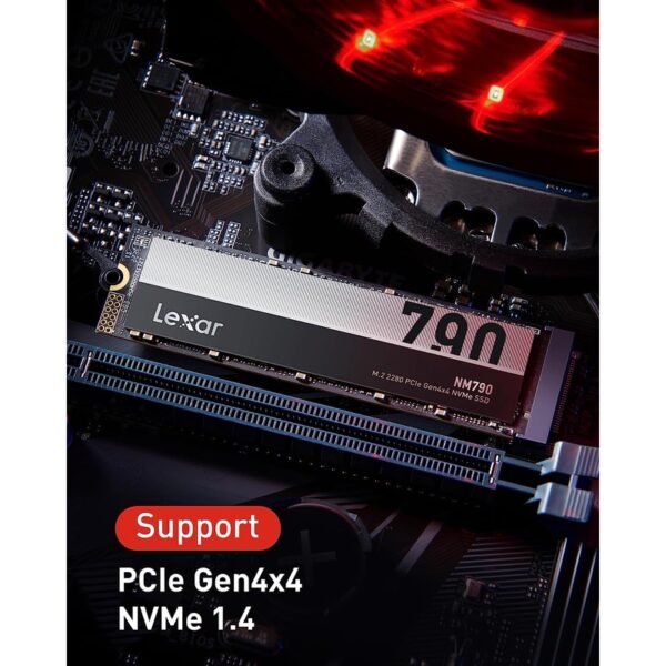 LEXAR NM790 2TB NVME M.2 SSD / PCIE Gen4x4 – LNM790X002T-RNNNG