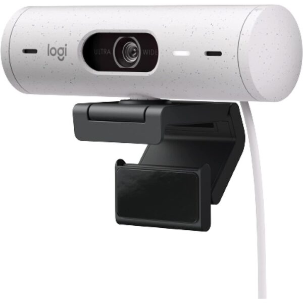 Logitech Brio 500 (Off White) Full HD Webcam with HDR – Off-white : 960-001429 (Warranty 1year with BanLeong)