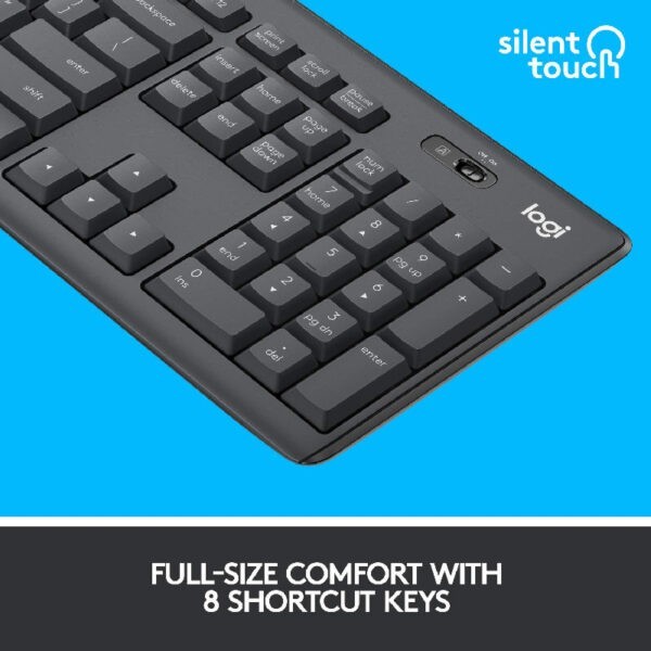 Logitech MK295 Silent Wireless Combo Keyboard and Mouse – 920-009814 (Warranty 2years with BanLeong)