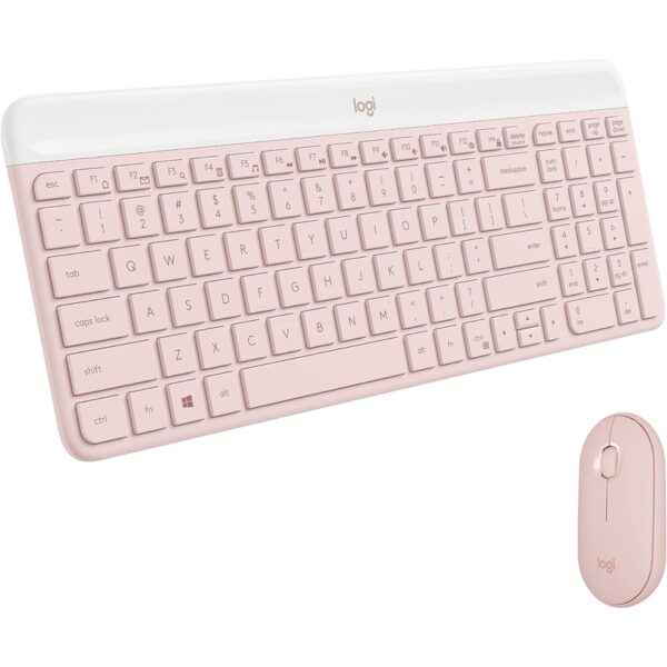 Logitech MK470 Wireless Keyboard and Mouse Combo – Rose : 920-011326