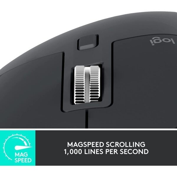 Logitech MX Master 3S / Wireless Mouse / The Master Series by Logitech – Graphite : 910-006561 (Warranty 1year with BanLeong)