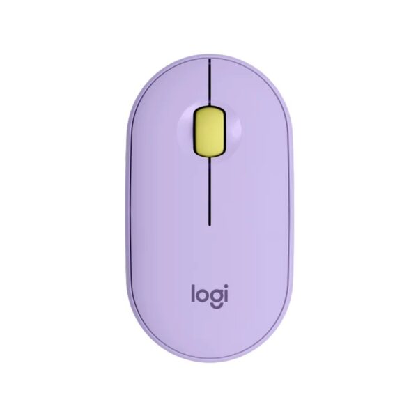 Logitech Pebble M350 Bluetooth Mouse – Lavender Lemonade : 910-006666