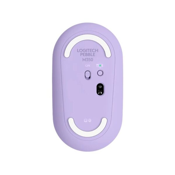 Logitech Pebble M350 Bluetooth Mouse – Lavender Lemonade : 910-006667
