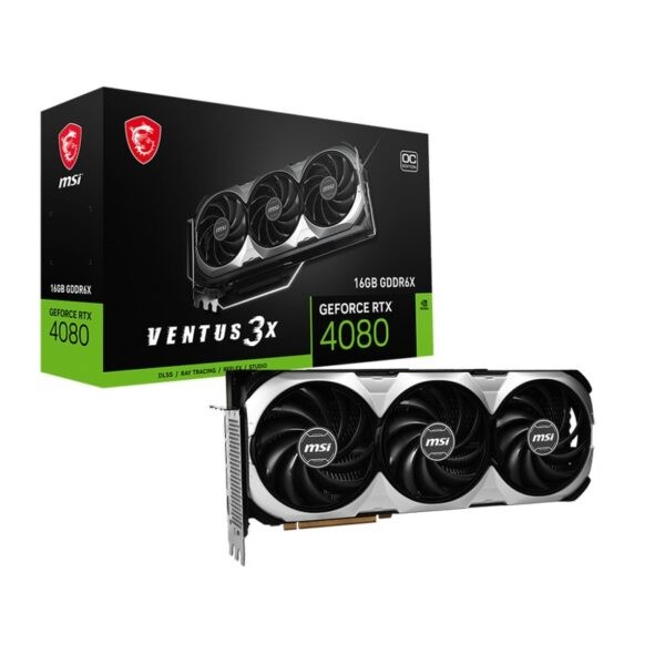 MSI Geforce RTX 4080 Ventus 3X 16GB OC Gaming Graphics Card – 912-V511-013 (Warranty 3years with Corbell)