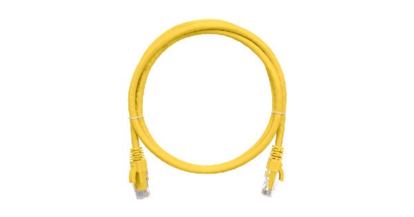 NIKOMAX 2m CAT6 Network Cable / UTP Patch Cord / Yellow : NMC-PC4UE55B-020-YL