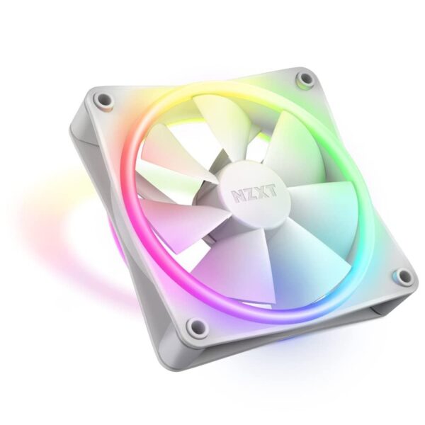 NZXT F120 RGB Duo 120mm Dual-Sided RGB Fan – White : RF-D12SF-W1