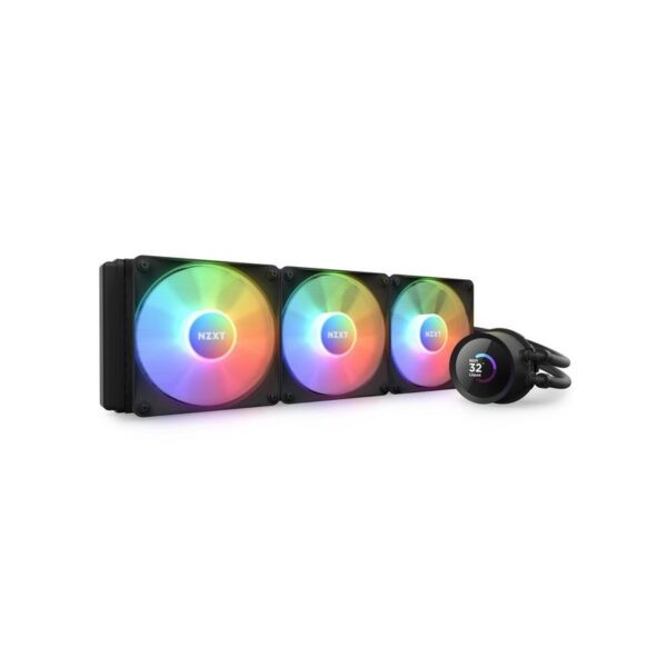 NZXT Kraken 360 RGB (LCD) / 1.54 inch LCD with NZXT CORE RGB – Black : RL-KR360-B1