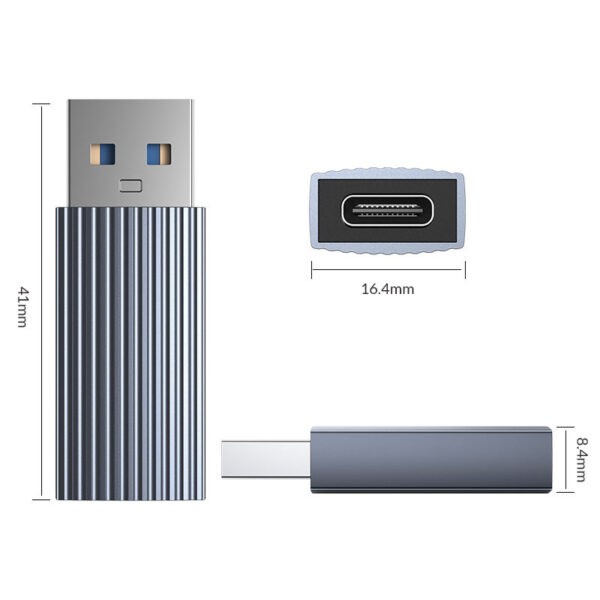 ORICO AH-AC10 USB3.1 to Type-C Female Adapter / Type-A to Type C / 10GBps / Aluminium Alloy / DATA + Power Transmission (Warranty 6months with AIMS Resources)