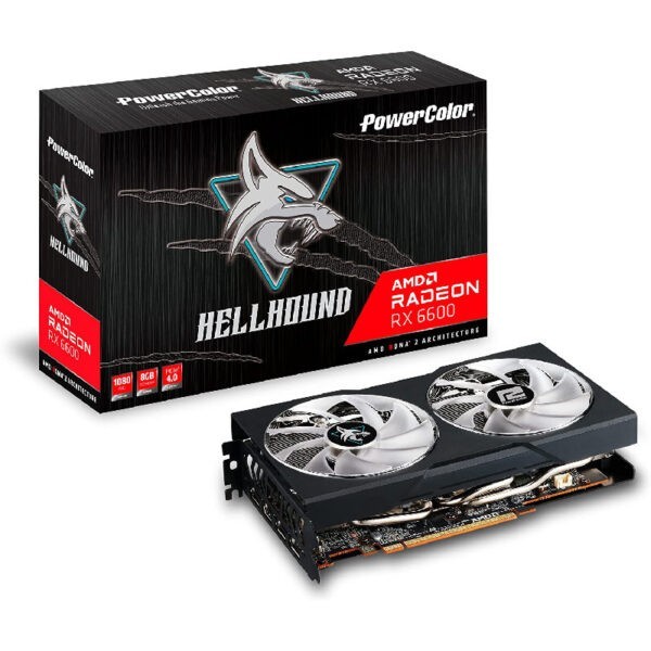 PowerColor Hellhound Radeon RX 6600 8GB GDDR6 PCI-Express x16 Gaming Graphics Card – AXRX-6600-8GBD6-3DHL (Warranty 3years with BanLeong)