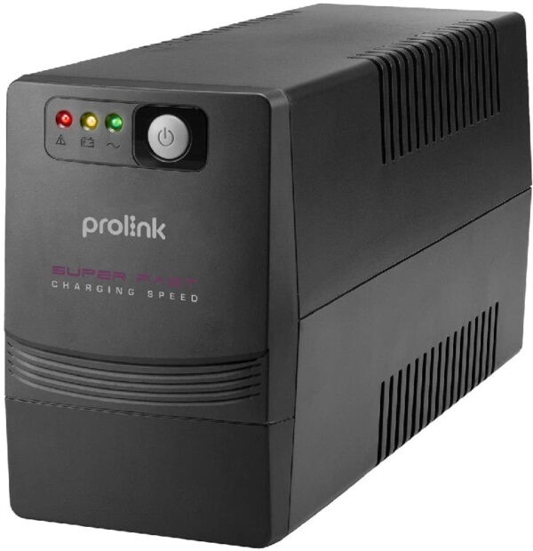 Prolink PRO1501SFCU Line Interactive 1500VA UPS – Super-Fast Charging Uninterruptible Power Supply Power Bank with AVR 4x Universal Output Sockets Power Backup