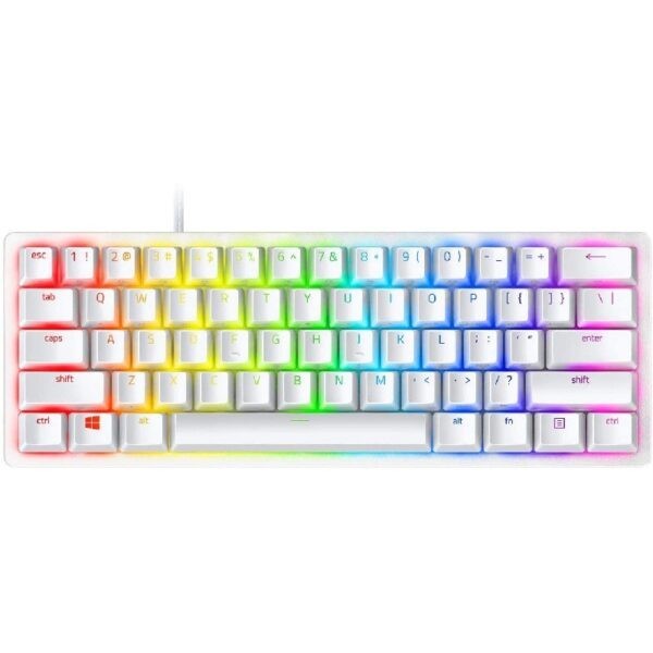 Razer Huntsman Mini – Mercury – (Linear Optical Switch – Red) 60% Optical Gaming Keyboard / Mercury : RZ03-03390400-R3M1 (Warranty 2years with BanLeong)