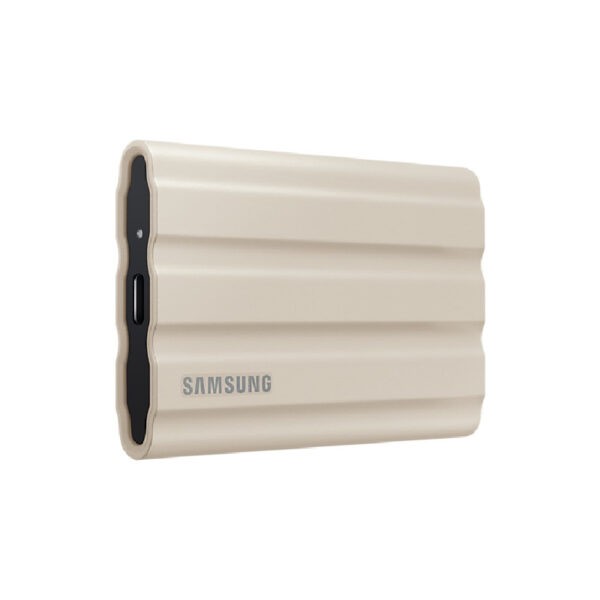 Samsung T7 Shield 1TB Beige Portable SSD / Type-C / Type-A – Beige : MU-PE1T0K/WW (Warranty 3years with Samsung SG Distributor Eternal Asia)