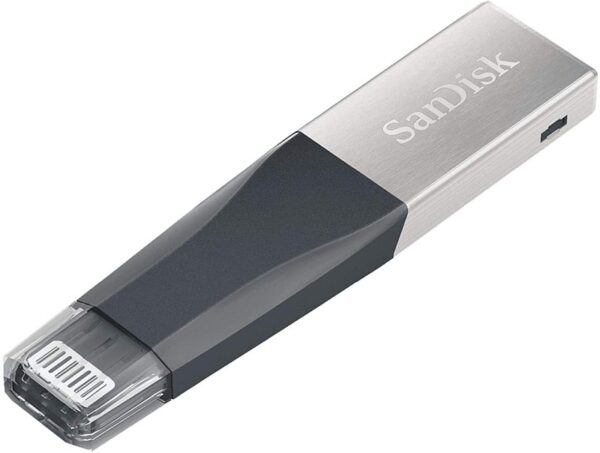 SANDISK 64GB IXPAND MINI FLASH DRIVE / Grey : SDIX40N-064G-GN6NN  (Warranty 2YRS W/Distributor)