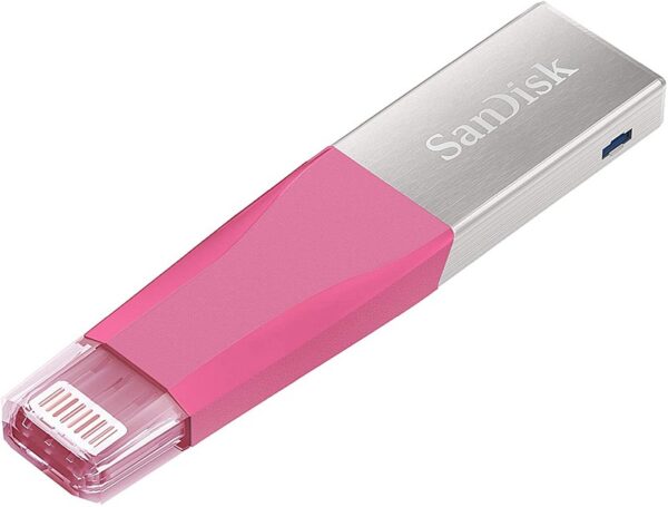 SANDISK 128GB IXPAND MINI FLASH DRIVE / Pink : SDIX40N-128G-GN6NG (WRTY 2YRS W/Distributor)