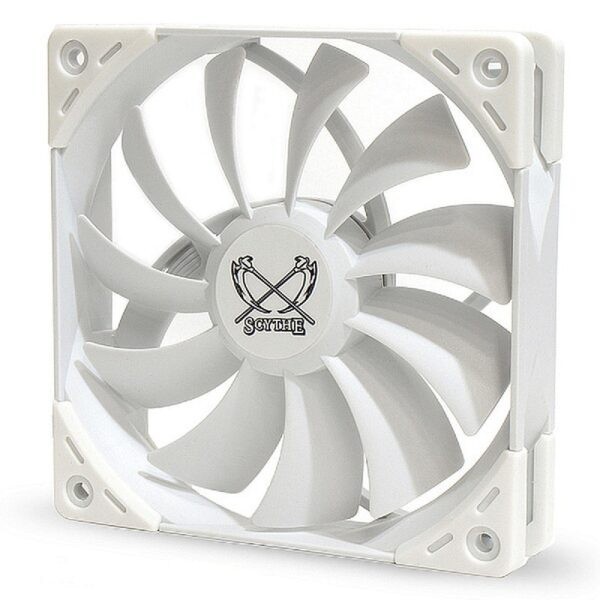 Scythe Kaze Flex 120 PWM / 120mm Case Fan / 300-1800rpm / 4pin PWM Extension Cable included / White : KF1225FD18W-P (Warranty 2years with TechDynamic)