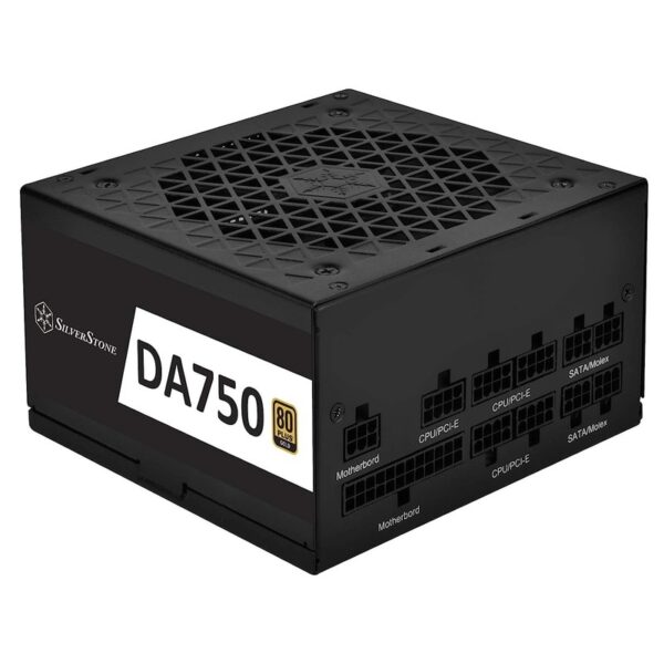 Silverstone DA750 750W 80+Gold ATX Power Supply / Full Modular, Flat Cable – SST-DA750-G