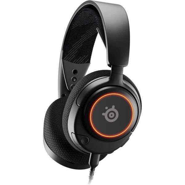 Steelseries Arctis Nova 3 Gaming Headset / USB-C to C, USB-C to A, USB-C to 3.5mm Stereo jack, retractable MIC, on-ear controls, RGB lights – 61631