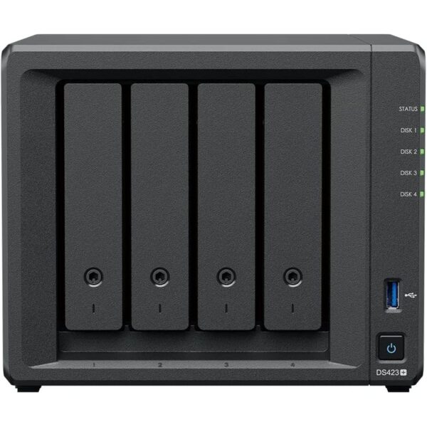 Synology Diskstation DS423+ 4Bay NAS (Intel Celeron J4125 Quad Core, 2GB RAM upgradeable to 6GB, GBE LANx2)